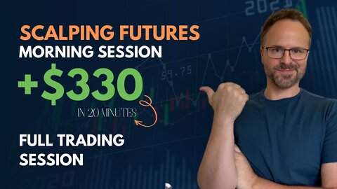 WATCH ME TRADE (Full Session) | +$330 WIN | DAY TRADING Nasdaq Futures Trading Scalping Day Trading
