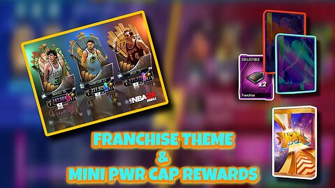 NBA 2K MOBILE - FRANCHISE THEME & MINI PWR CAP REWARDS!!!