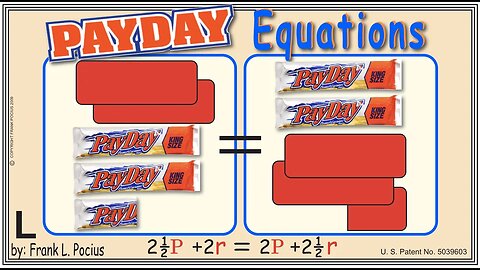 L1_vis PAYDAY 2.5P+2r=2P+2.5r _ SOLVING BASIC EQUATIONS _ SOLVING BASIC WORD PROBLEMS