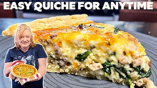 EASY QUICHE for Breakfast, Brunch, Holidays or Any Occasion