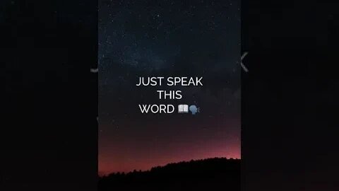 SPEAK THIS WORD