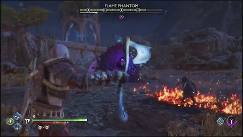 Flame Phantom Crater Boss Fight | God of War: Ragnarök 4K Clips (PS5, PS4) | God of War Ragnarok