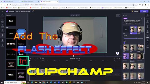 Add The Flash Effect In Clipchamp