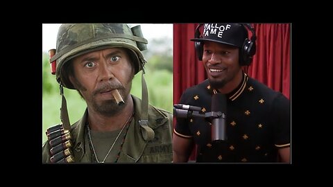 🌚😂😂Jamie Foxx on Robert Downey Jr. Blackface in Tropic Thunder #BlackFace#RDJ#TropicThunder#JRE