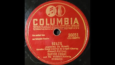Xavier Cugat and His Waldorf-Astoria Orchestra – Brazil (Aquarela Do Brasil)