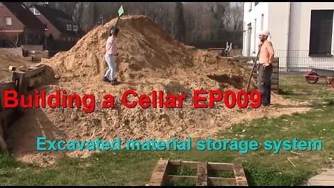 Building a root cellar EP009 Excavated material storage system