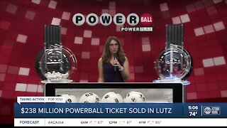 Powerball ticket worth $238 million sold at Publix in Lutz