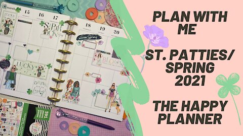 Plan With Me St Patricks Day and Spring | The Happy Planner