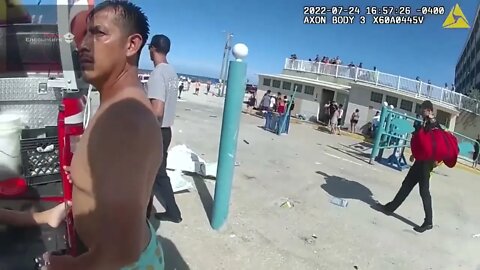 FL Police | Daytona Beach - Bodycam Shows Aftermath of Vehicle/Toll-Booth/5yr Old Incident | 7/24/22