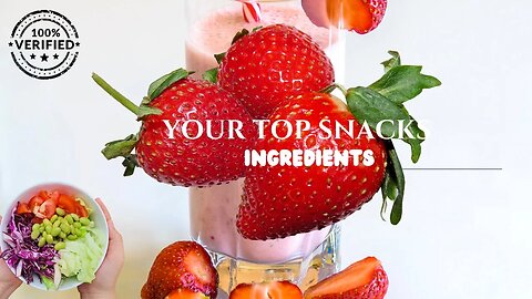 Your Top Snacks Low carb strawberry smoothie | Ingredients.