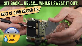 Let's Fix A Bent CF Card Reader PIN On A Canon Camera