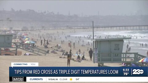 Tips from Red Cross as triple digit temperatures loom