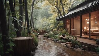 ASMR Rain Sounds | Unwind in a Tranquil Japanese Garden Retreat | Stress Relief and Deep Sleep Now