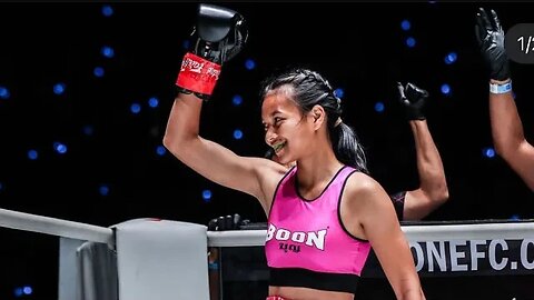 🎤Supergirl of @onechampionshipthailand313 with #combatmatrix after victory! #mma #kickboxing #ufc