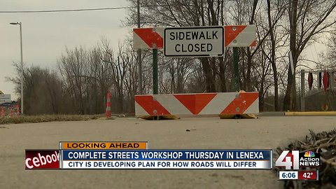 Help Lenexa plan for the future during complete streets open house Thursday