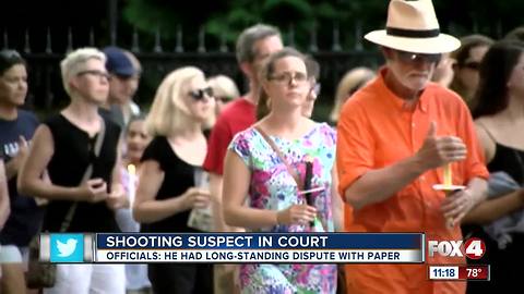 Paying tribute to the victims of the Capital Gazette shooting