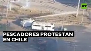 Pescadores protestan en Chile para exigir ayudas prometidas por el Gobierno de Boric