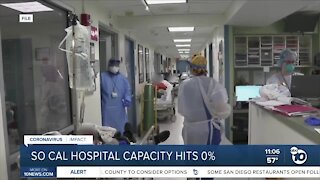 SoCal hospital capacity hits 0%, hospitals adjusting