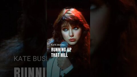 Kate Bush • Running up that hill (a deal with God) (lyric video) #Shorts