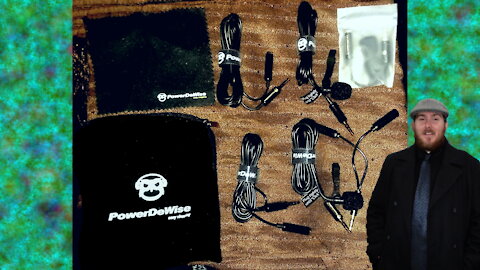 PowerDeWise Dual Lavalier Microphone (Interview Microphone)