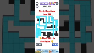 Classic Maze Game Level 278. #shorts