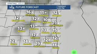 Skies will be partly cloudy tonight, but some patchy fog is also possible