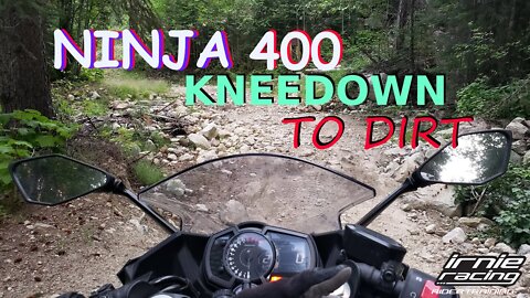 Ninja 400 Kneedown To Dirt | #superbikewanderer / #dirtbikesurvivorman