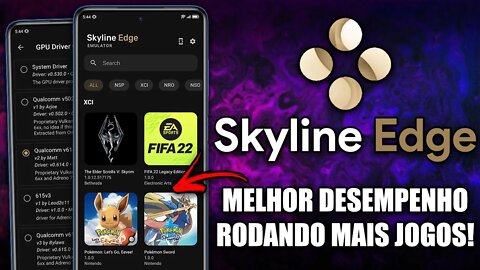 SKYLINE EDGE MELHOROU MUITO O DESEMPENHO | RODANDO POKÉMON E VÁRIOS JOGOS | Configuração COMPLETA