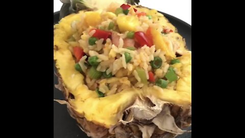 The best pineapple fried rice!