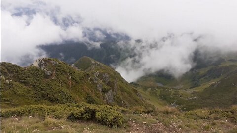 Hiking alone in the Carpathian mountains