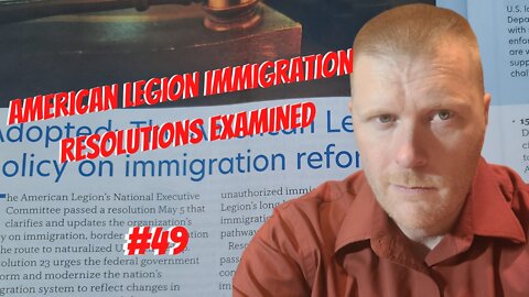 #49-American Legion Immigration Resolutions Examined