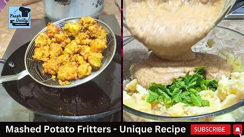 Pakora Recipe in New Style || Mashed Potato Fritters || Evening Snacks || Fresh daily