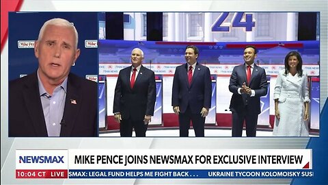 MIKE PENCE JOINS NEWSMAX FOR EXCLUSIVE INTERVIEW