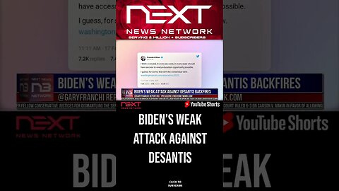 Biden’s Weak Attack against DeSantis Backfires #shorts