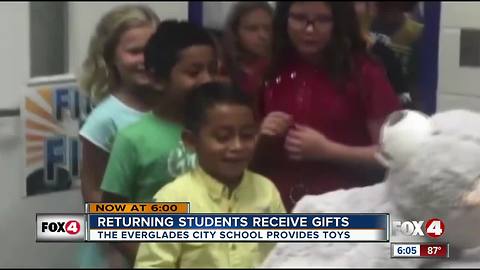 Everglades City students get gift upon return to school