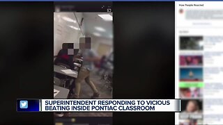 Superintendent responding to vicious beating inside Pontiac classroom