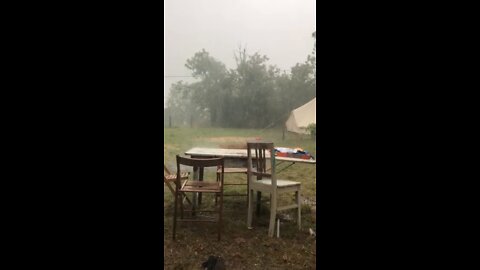 Torrential Rain whilst renovating our Tiny House