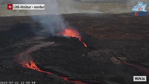 Live Coverage Of Iceland Volcano Event. 22-23/07/2023.