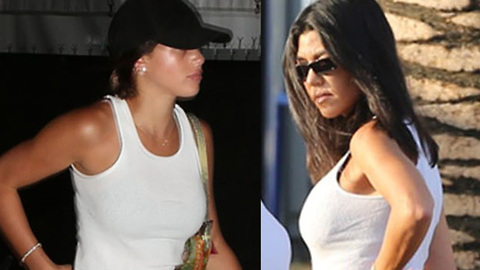 Kourtney Kardashian & Sofia Richie’s AWKWARD Meeting Wearing SAME THING!