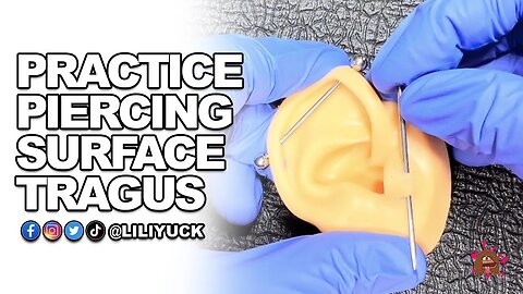 How I Practice Piercing Surface Tragus