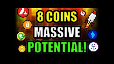 Top 8 Crypto Coins MASSIVE POTENTIAL (AVOID THIS 1 ALTCOIN)!! Bitcoin & Ethereum UPDATE!