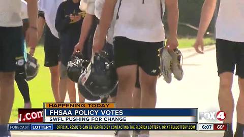 FHSAA will vote on new policies