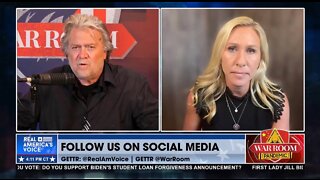 MTG Joins Bannon's War Room To Discuss The Self-Proclaimed Trans Activist That Swatted Her Home