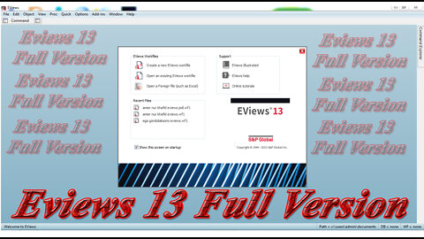 Eviews 13 Full Version