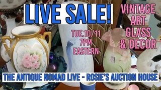 LIVE SALE! | ART GLASS & more | Fenton and Finery | Set the Date!