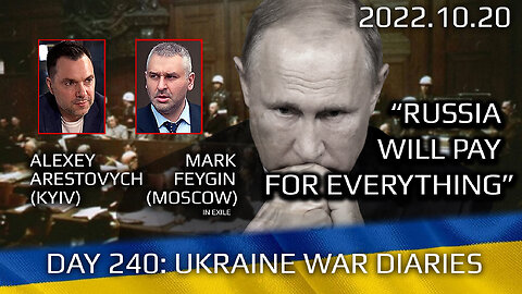 War Day 240: war diaries w/Advisor to Ukraine President, Intel Officer @Alexey Arestovych & #Feygin
