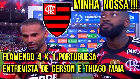 MINHA NOSSA! ENTREVISTA DE GERSON E THIAGO MAIA! FESTA NA FAVELA! - É TRETA!!! NOTÍCIAS DO FLAMENGO