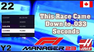 Fight for P1 Came Down to .033 Seconds l F1 Manager 2023 Haas Career Mode l Episode 22