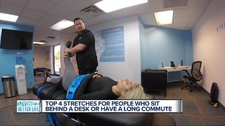 Top 4 stretches for people who sit behind a desk or have a long commute