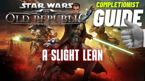 A Slight Lean Star Wars the Old Republic